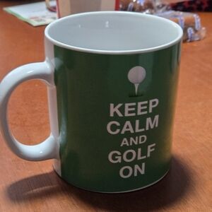 Xl Green Golf Mug. New With Out Tag